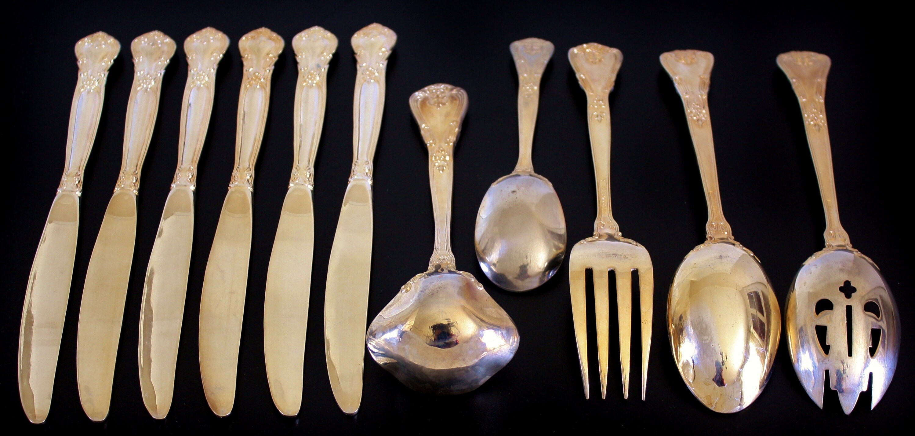 Gold Flatware Set Godinger Grand Master 35pc Etsy