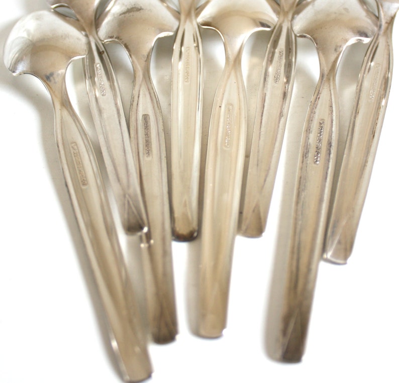 Grapefruit Spoons Set Wm Rogers Mfg Co Citrus Silverware Etsy