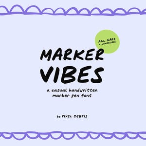 Marker Vibes - Casual Handwritten Marker Pen Font
