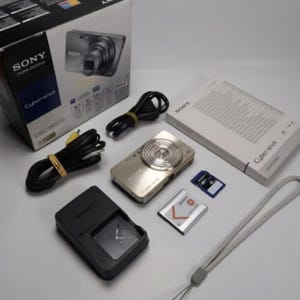 Sony Cyber-shot DSC-W630 Gold Digital Camera | 16.1MP Carl Zeiss Lens, Vintage Compact Point & Shoot
