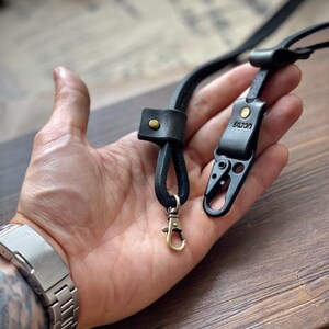 Handmade Leather Crossbody Strap for SKLTON Bags, Dual Tone Design