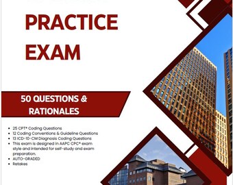 CPC Practice Exam – 50 Question Mini Test | CPT®, ICD-10 & Coding Guidelines | Auto-Graded Google Form