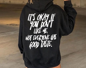 Sudadera con capucha y frase "Attitude Quote" / Sudadera con eslogan sarcástico divertido