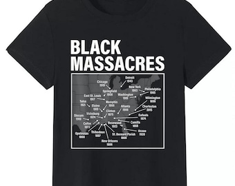 Camiseta con el mapa de la historia afroamericana, conciencia afroamericana y justicia social.