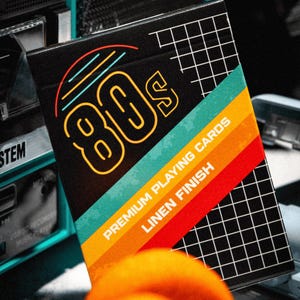 80s Themed Playing Cards Deck - Limited Edition - Printed by USPCC, 100% Custom Artwork