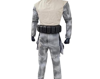 Traje de vuelo de Boba Fett (ESB) / Cosplay de Star Wars Mandalorian con cinturón de cuero