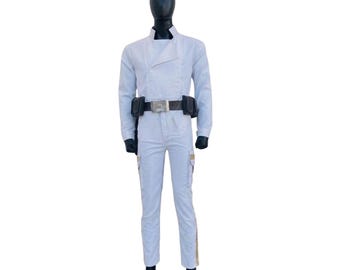 Inspired by SW Han Solo Luke Skywalker Bespin Cosplay Costume | White Imperial Officer Uniform