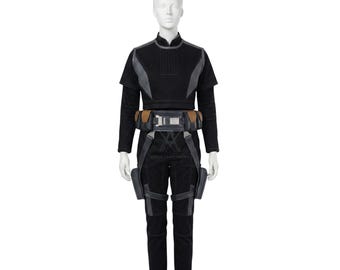 Disfraz de Bo Katan Kryze para mujer: traje de cosplay de Star Wars con cinturón de cuero, armadura mandaloriana y conjunto de cosplay de Bo Katan.