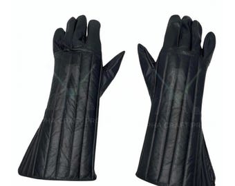 Darth Vader Inspired Leather Gloves | Sith Lord Cosplay, Convention Wear