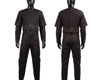 Traje de vuelo negro de Boba Fett – Disfraz de Boba Fett / Traje de cosplay de Mandalorian