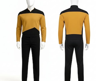 Star Trek TNG Command Uniform | Handmade Cotton Cosplay Costume