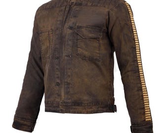 Chaqueta de cosplay de Cassian Andor / Chaqueta marrón rebelde inspirada en Star Wars para fans de los disfraces