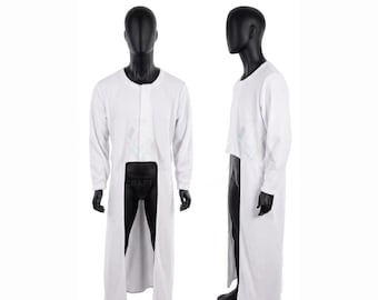 Abrigo largo de soldado de nieve de Star Wars / Chaqueta de disfraz de soldado de nieve imperial para cosplay / Traje de armadura de ciencia ficción / Traje para convenciones y Halloween