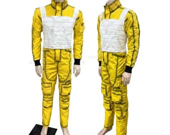 Traje completo de piloto de X-Wing rebelde para hombre / Mono detallado de cosplay de Star Wars con chaleco antibalas / Atuendo para Halloween y Comic Con