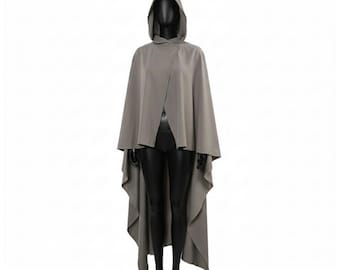 Capa con capucha Jedi gris / Disfraz de cosplay de Star Wars