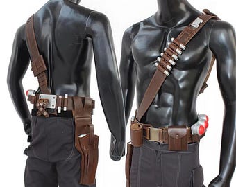 Din Djarin Mandalorian Leder Cosplay Gürtel mit Holster | Star Wars Kostüm-Accessoire