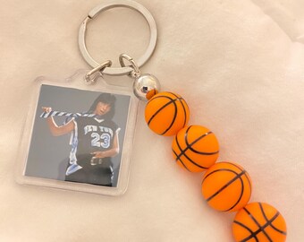Billie Eilish Basketball Keychain (double sided, two different images)