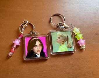 Billie Eilish Barbie keychains two pack.