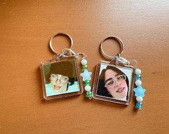 Billie Eilish music video keychains two pack.