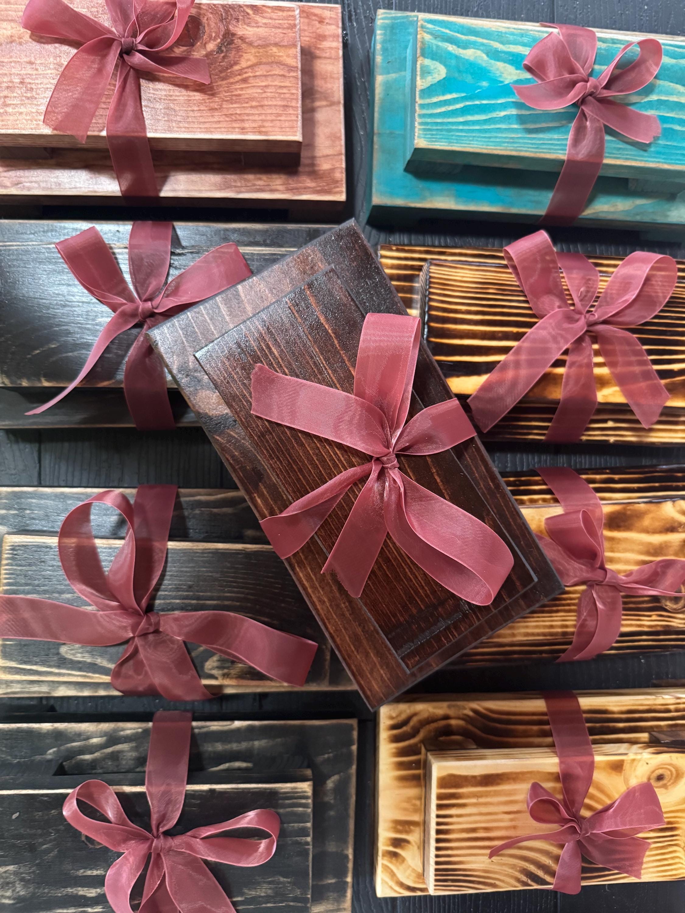 Rustic Wood Riser Set- Farmhouse Display Stands- Tiered Wooden Pedestal ...