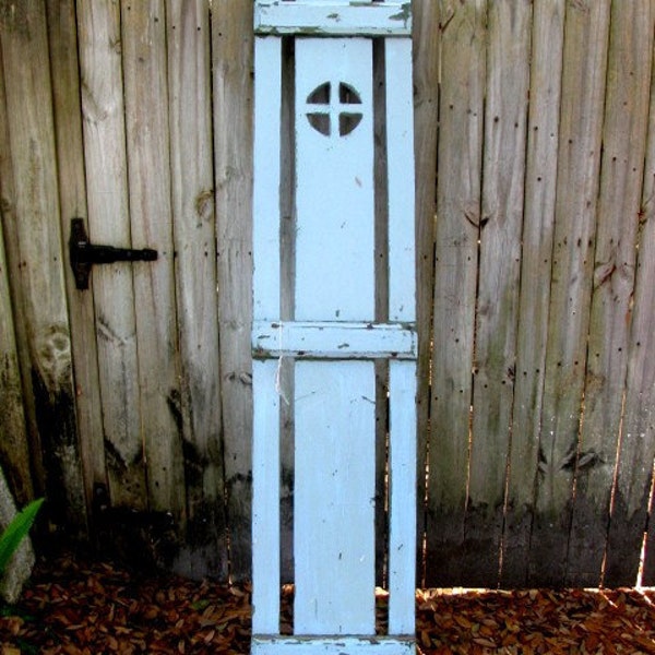Fabulous Antique Beach Cottage Shutter Original Paint Shabby and Distressed