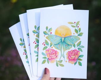 Luna Moth Greeting Cards