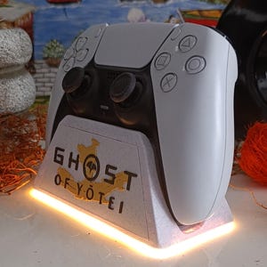 Support pour manette PS5 Ghost of Yotei - Avec ou sans Led - Accessoire Gamer - Cadeau