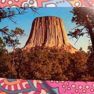 Merveilleux Wyoming - Devil's Tower National Monument - Carte postale ancienne