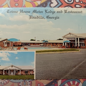 Towne House Motor Lodge & Restuarant - Unadilla, Géorgie - Carte postale ancienne