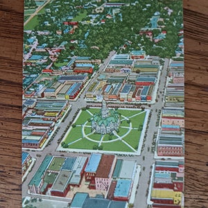 Cartão Postal Paris, Illinois - Vintage de 1943