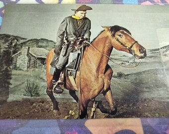 The Pony Express Rider - Historical West Wax Museum Colorado Springs, Colorado - Vintage Postcard