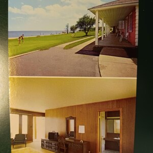 HalStil's Bayside Park Cottage & Restuarant - Bark River, MI - Vintage Postkarte