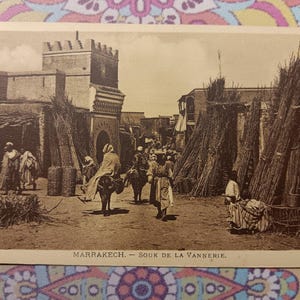 Marrakech - Sour de la Vannerie - Carte postale ancienne