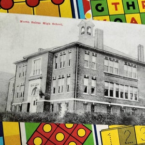 Cartão Postal North Salem High School - Vintage