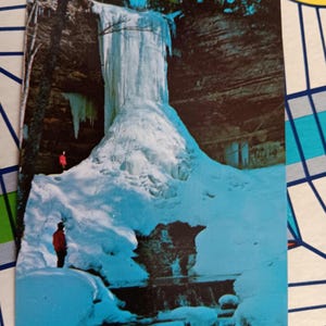 Parque Nacional Lakeshore no Lago Superior - Cartão Postal Vintage
