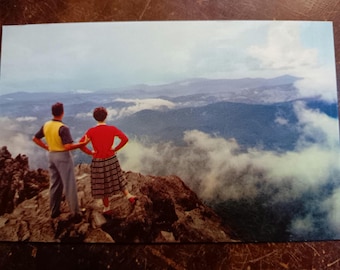 Above the Clouds - Great Smoky Mountains from Mile High - Vintage Postcard