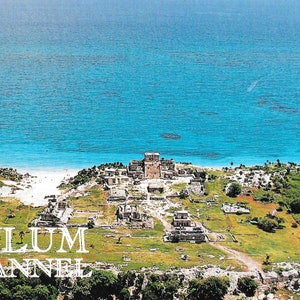 Saluti da Talum Channel, Messico - 1996 Cartolina d'epoca