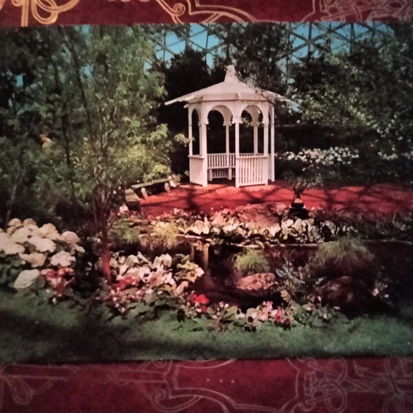 The Mother's Day Show featuring "Old Fashion Gazebo" - Mitchell Park Conservatory - Milwaukee, Wisconsin - Vintage Postcard