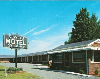 Scott's Motel - Cartersville, Georgia - Vintage Postcard