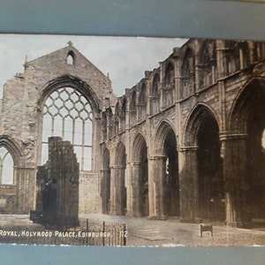 La Chapelle Royale - Palais de Holyrood - Edimbourg - carte postale vintage