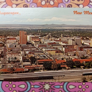 Albuquerque, New Mexico from Santa Fe Train Station - Vintage Postcard
