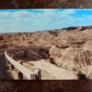 Dillon Pass - Bad Lands of South Dakota - Vintage Postcard