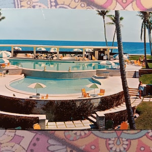 Cartão Postal La Coquille Club - Palm Beach, Flórida - Vintage
