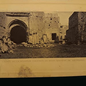 Gourrama - entree de la Deuxième Enceinte du ksar indigene de Guarramo - Carte postale vintage