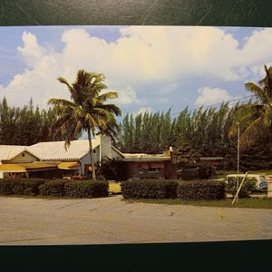 Acres tropicales, Boynton Beach, Florida: postal antigua de 1965