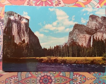 Parc national de Yosemite - California Valley View - « Gates of the Valley » - carte postale ancienne