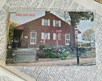 Jennie Wade House - Gettsyburg, Pennsylvania  - Vintage Postcard