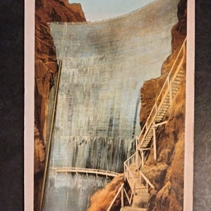 Barrage de Shoshone - Parc national de Yellowstone - Carte postale vintage