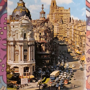 Madrid - Avenida de Jose Antonio - Vintage Postkarte