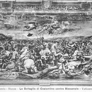 Cartão Postal La Battglia Di Costantino Contro Massenzo - Vaticano - Roma - Vintage